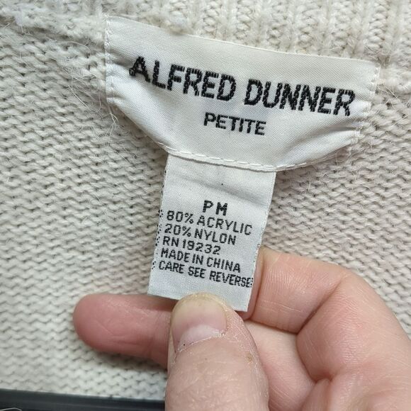 Alfred Dunner Embroidered Button Cardigan Sweater Women's Medium Petite - Picture 6 of 7